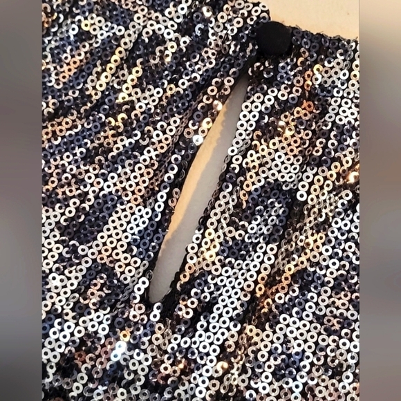 I.N.C. Animal Print Sequined Halter Top - Size L - Picture 7 of 11